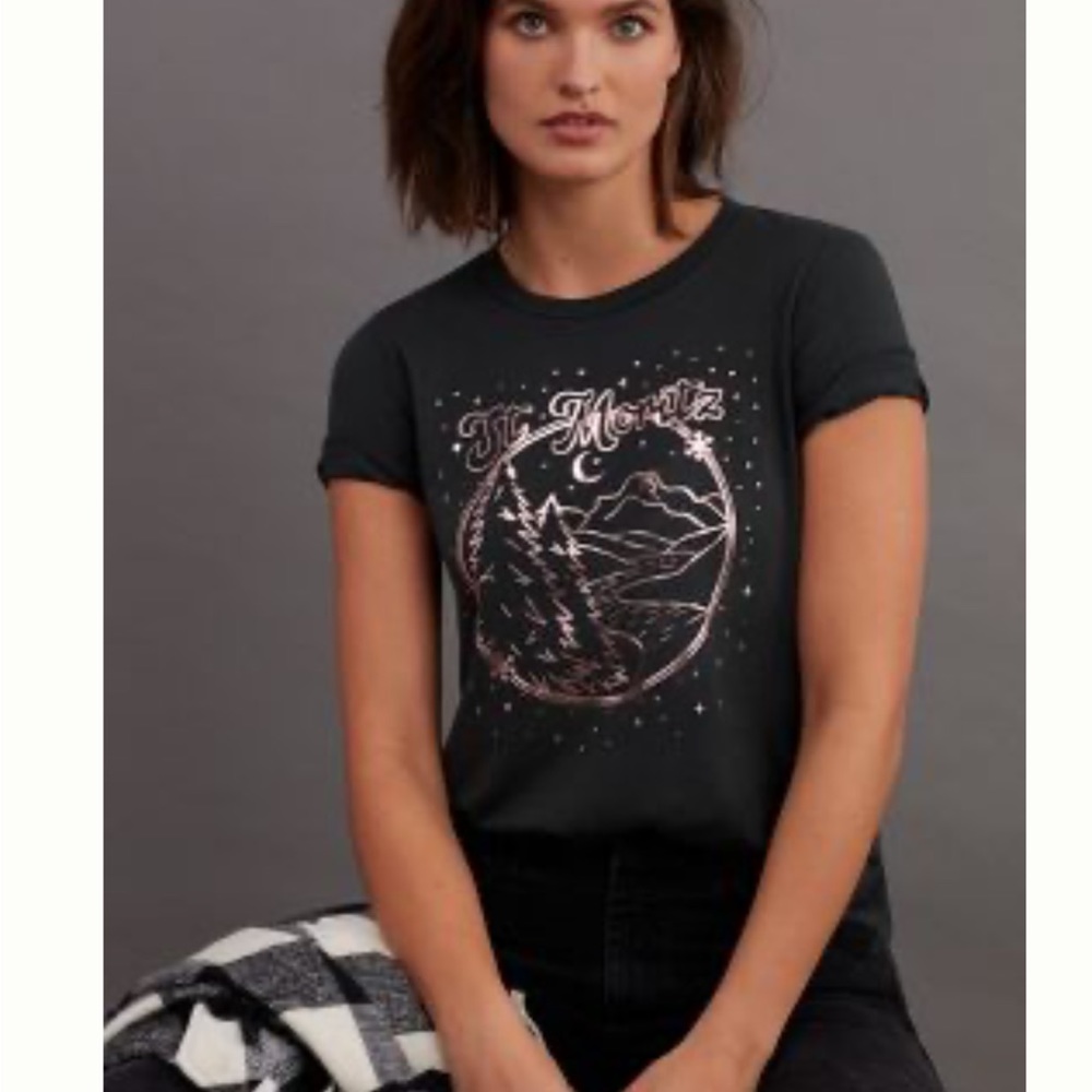 Anthropologie - Sol Angeles - St Moritz Graphic Tee Shirt